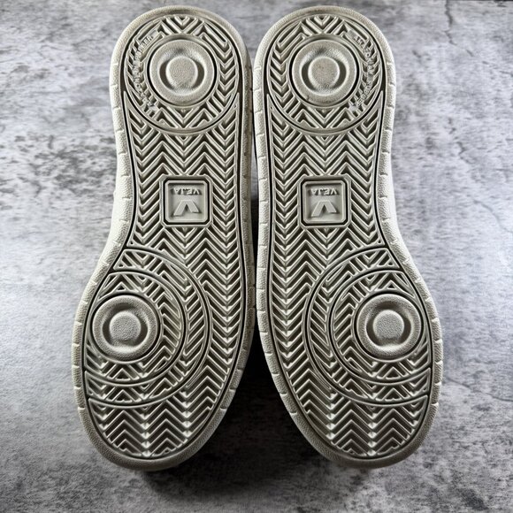 Veja V 10 Womens Size 6 White Leather Lace Up Casual Shoes Sneakers Rose Gold - Picture 8 of 10